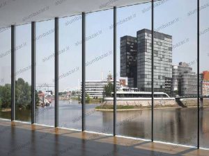 اجرای نمای کرتین وال